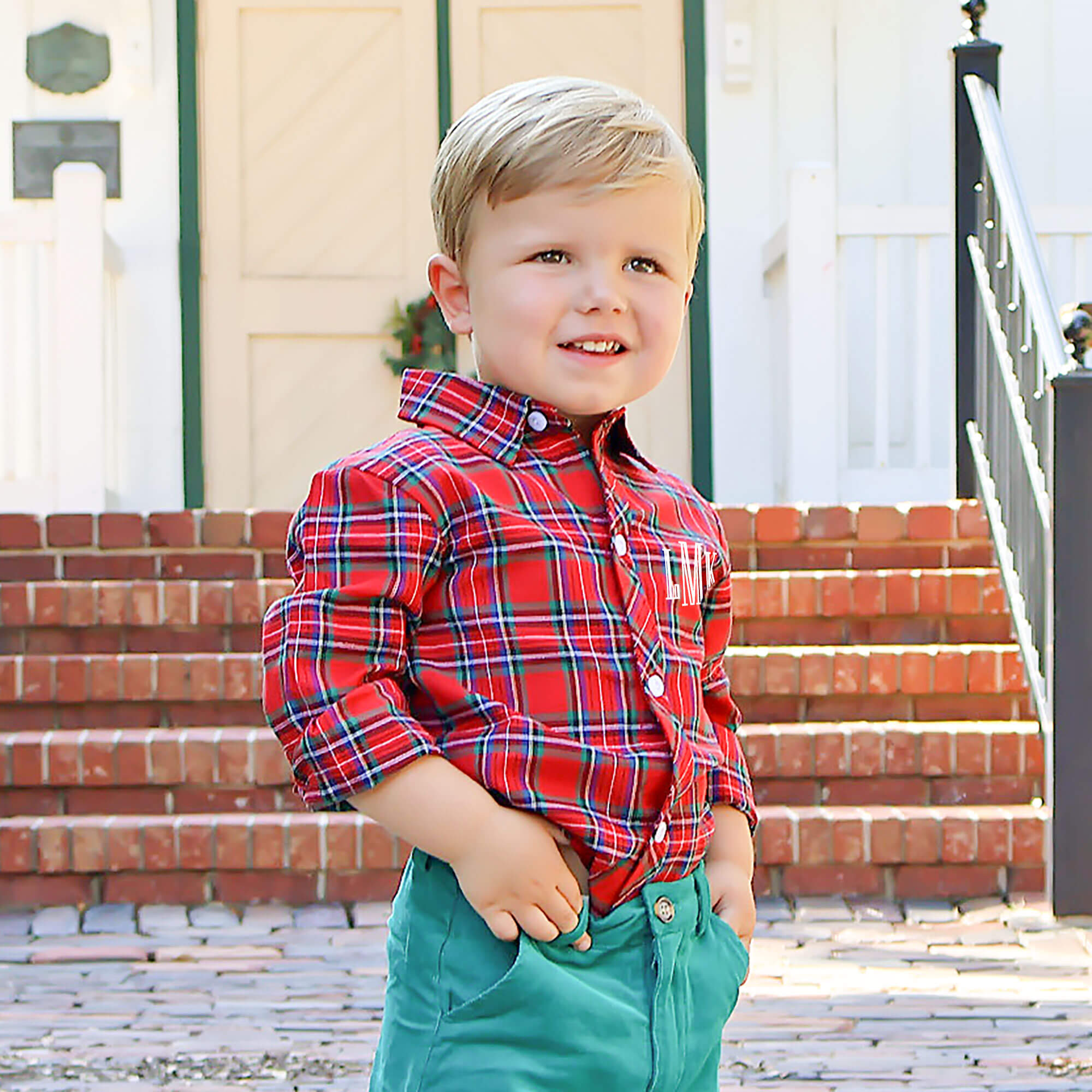 Plaid Red Button Down Shirt – Classic Whimsy