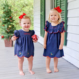 Holly Navy Lacey Dress