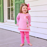 Gingerbread House Red Stripe Milly Tunic Legging Set