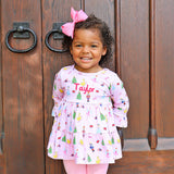 Nutcracker Pink Print Callie Legging Set