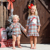 Sinclair Plaid Collared Bubble