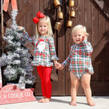 Happy Santa Sinclair Plaid Milly Legging Set