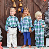 Campbell Plaid Long Sleeve Polo