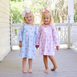 Vintage Santa Blue Olivia Dress