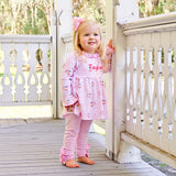 Vintage Santa Pink Eden Legging Set