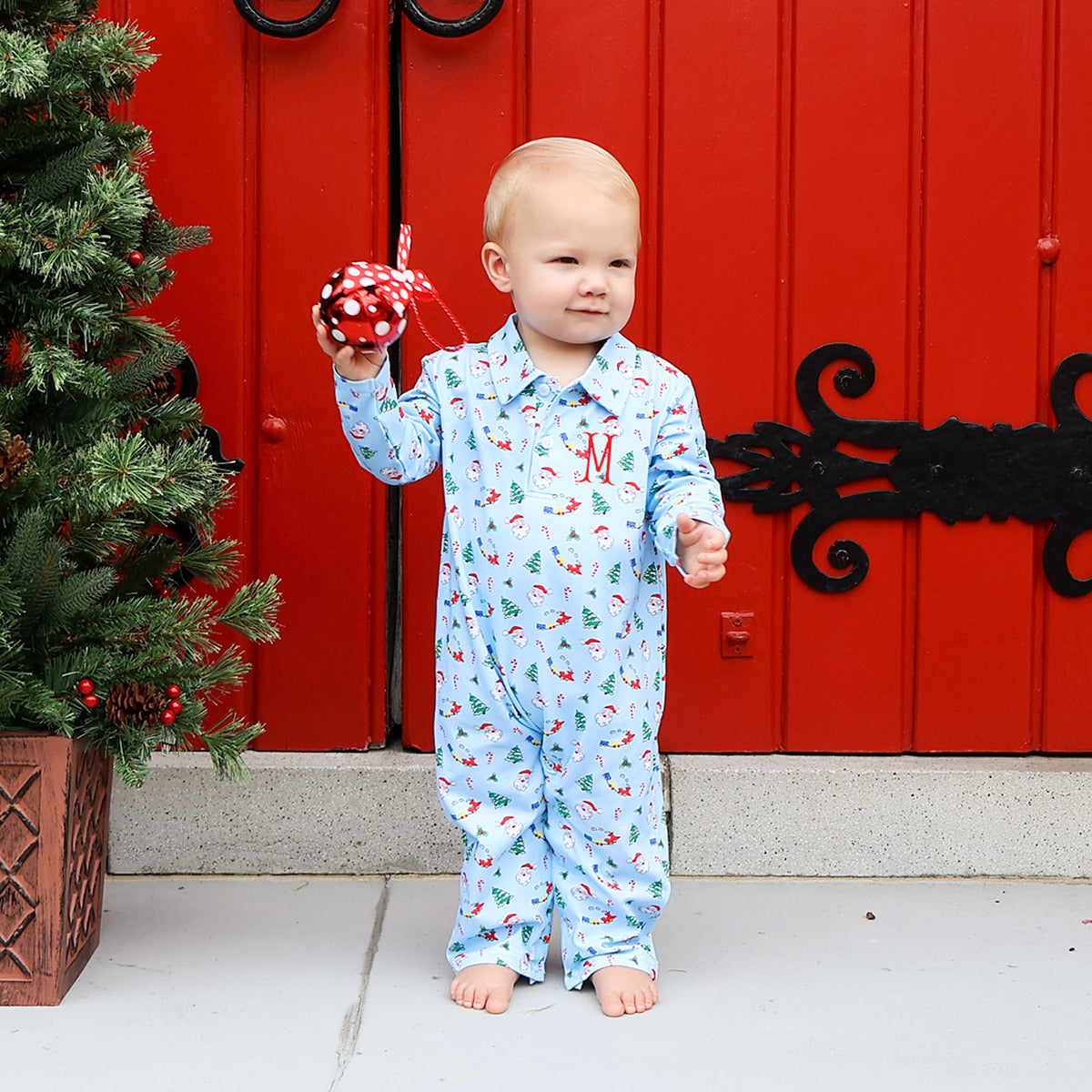 Magical Night Blue Polo Romper