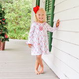 Bow Lattice White Eden Dress