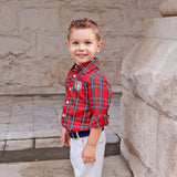 Portland Plaid Red Button Down Shirt