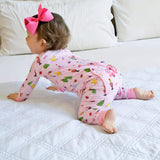 Nutcracker Pink Print Zip Sleeper