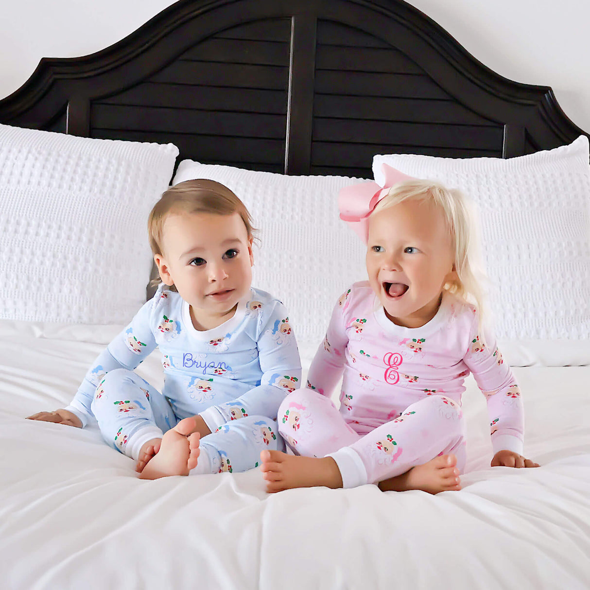 Vintage Santa Pink Pajamas