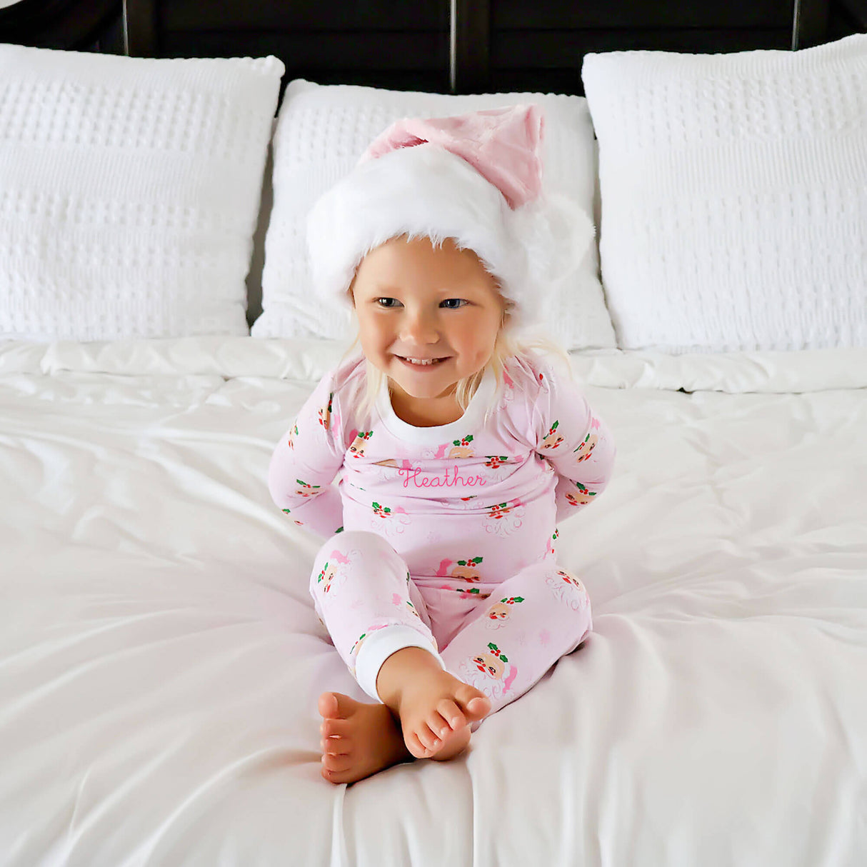 Vintage Santa Pink Pajamas