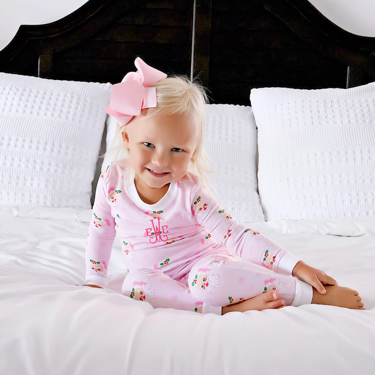 Vintage Santa Pink Pajamas