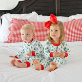 Christmas Tree White Zip Sleeper