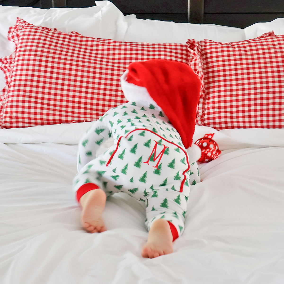 Christmas Tree White Zip Sleeper
