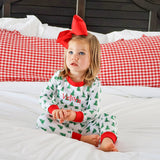 Christmas Tree White Pajamas