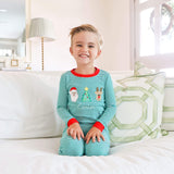Christmas Cheer Green Stripe Pajamas