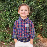 Dunbar Plaid Royal Button Down Shirt