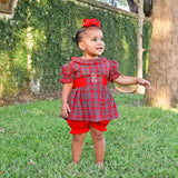 Westmount Plaid Red Paige Bloomer Set