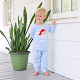 Happy Santa Light Blue Jogger Set