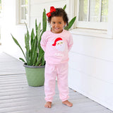 Happy Santa Pink Jogger Set