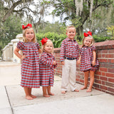 Seattle Red Plaid Button Down Shirt
