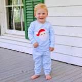 Happy Santa Light Blue Jogger Set