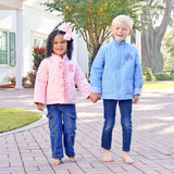 Light Pink Ruffle Quilted Coat