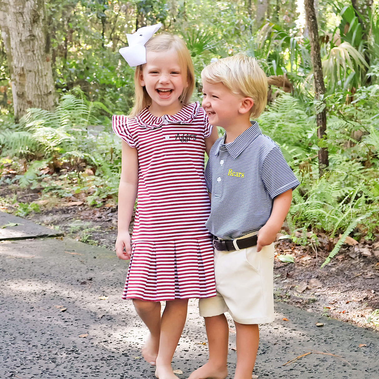 Maroon Stripe Ruth Dress