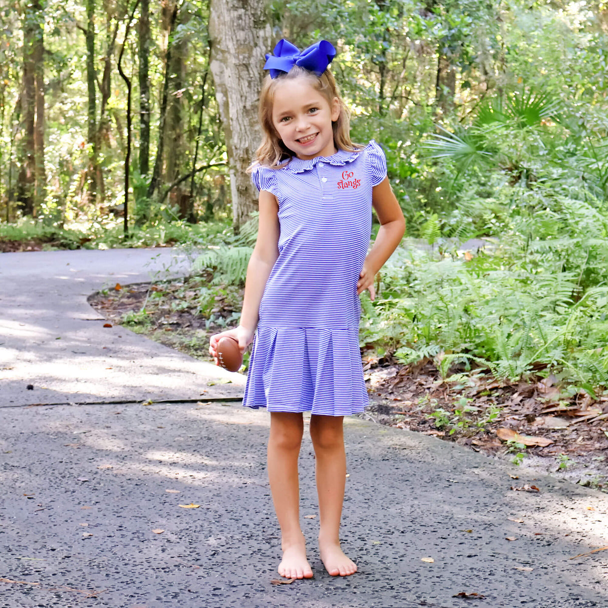 Royal Blue Stripe Ruth Dress