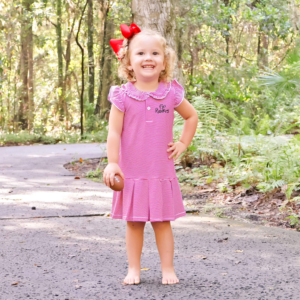 Red Stripe Ruth Dress