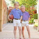 TCU Embroidered Purple Performance Polo