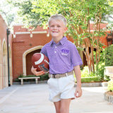TCU Embroidered Purple Performance Polo