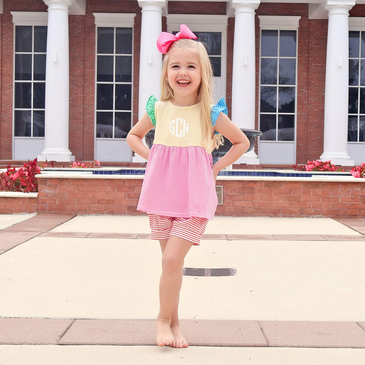 Colorblock Stripe Alexa Short Set