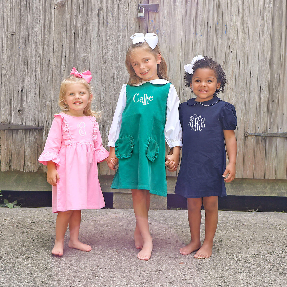 Green Corduroy Graycen Jumper Dress