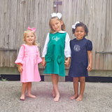 Green Corduroy Graycen Jumper Dress