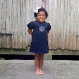 Navy Corduroy Collared Sally Dress