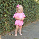 Pink Corduroy Olivia Bubble