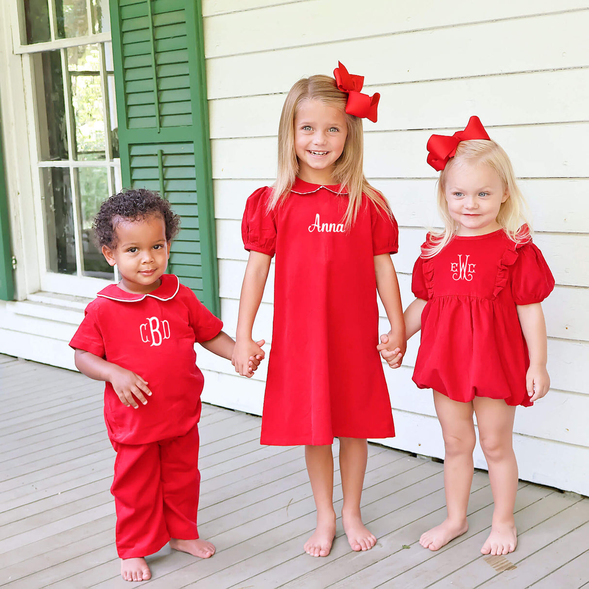 Red Corduroy Olivia Bubble