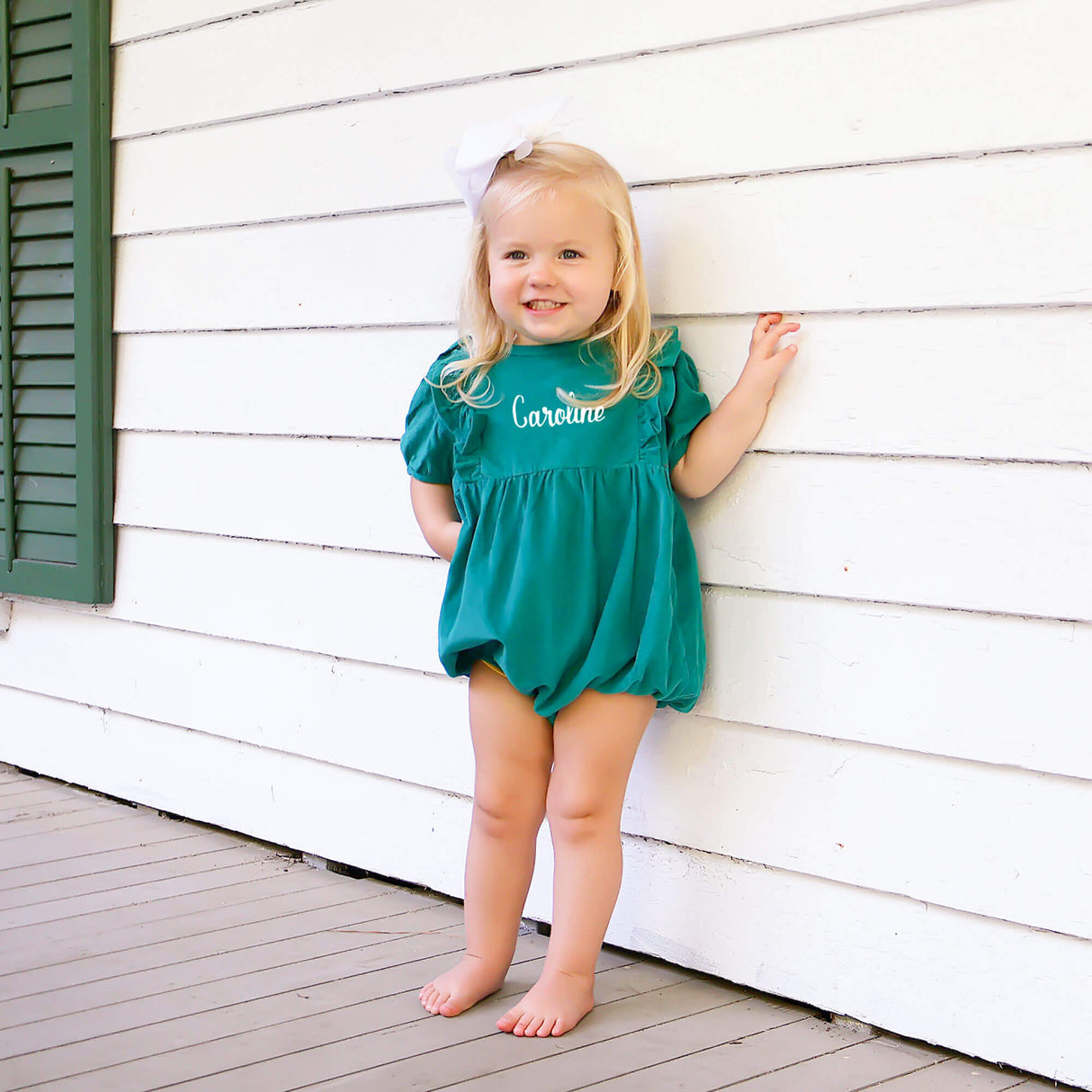Green Corduroy Olivia Bubble