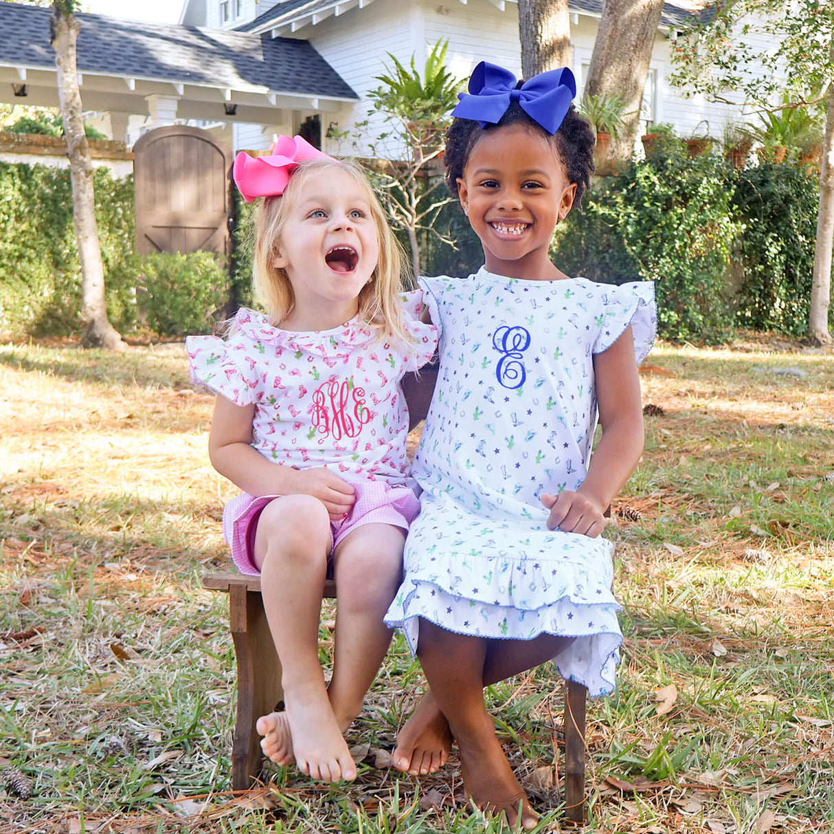 Western Cowboy Pink Adalyn Short Set