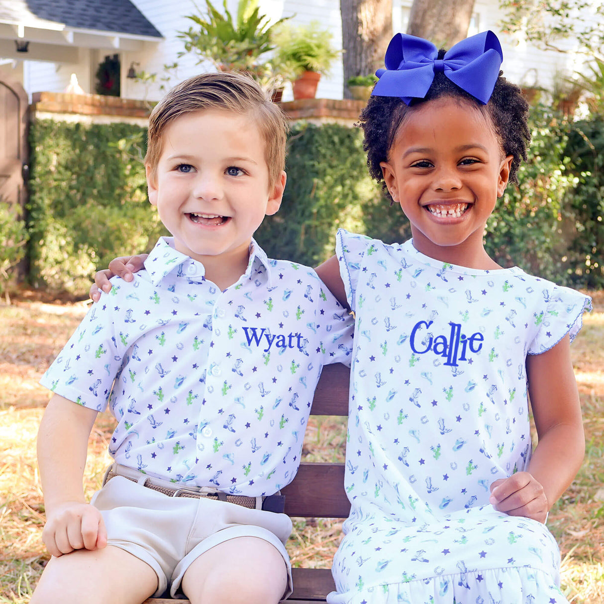 Western Cowboy Blue Adalyn Dress