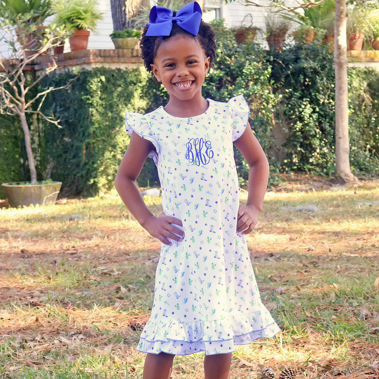 Western Cowboy Blue Adalyn Dress