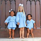 Light Blue Corduroy Coco Dress