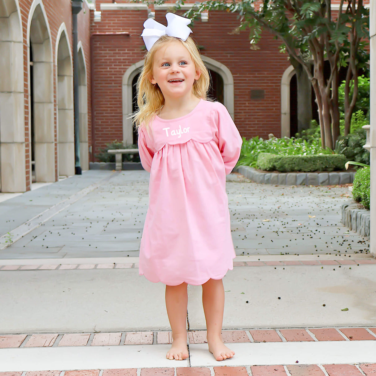Pink Corduroy Amelia Dress