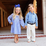 Blue Check Eden Dress
