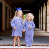 Royal Blue Stripe Riley Dress