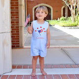 Bright Stars Light Blue Windowpane Jon Jon