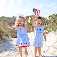 Nautical Blue Stripe Sun Bubble