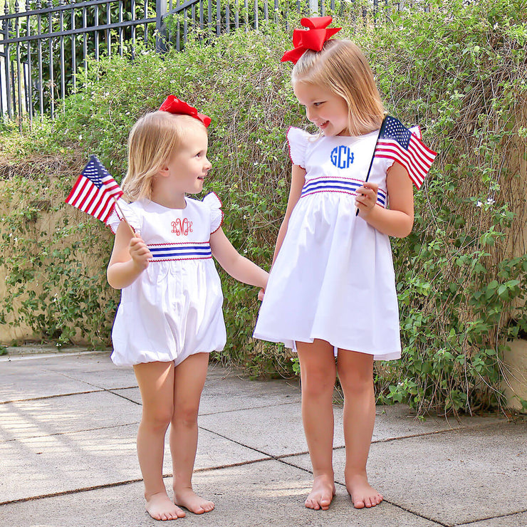 American Flag White Avery Dress
