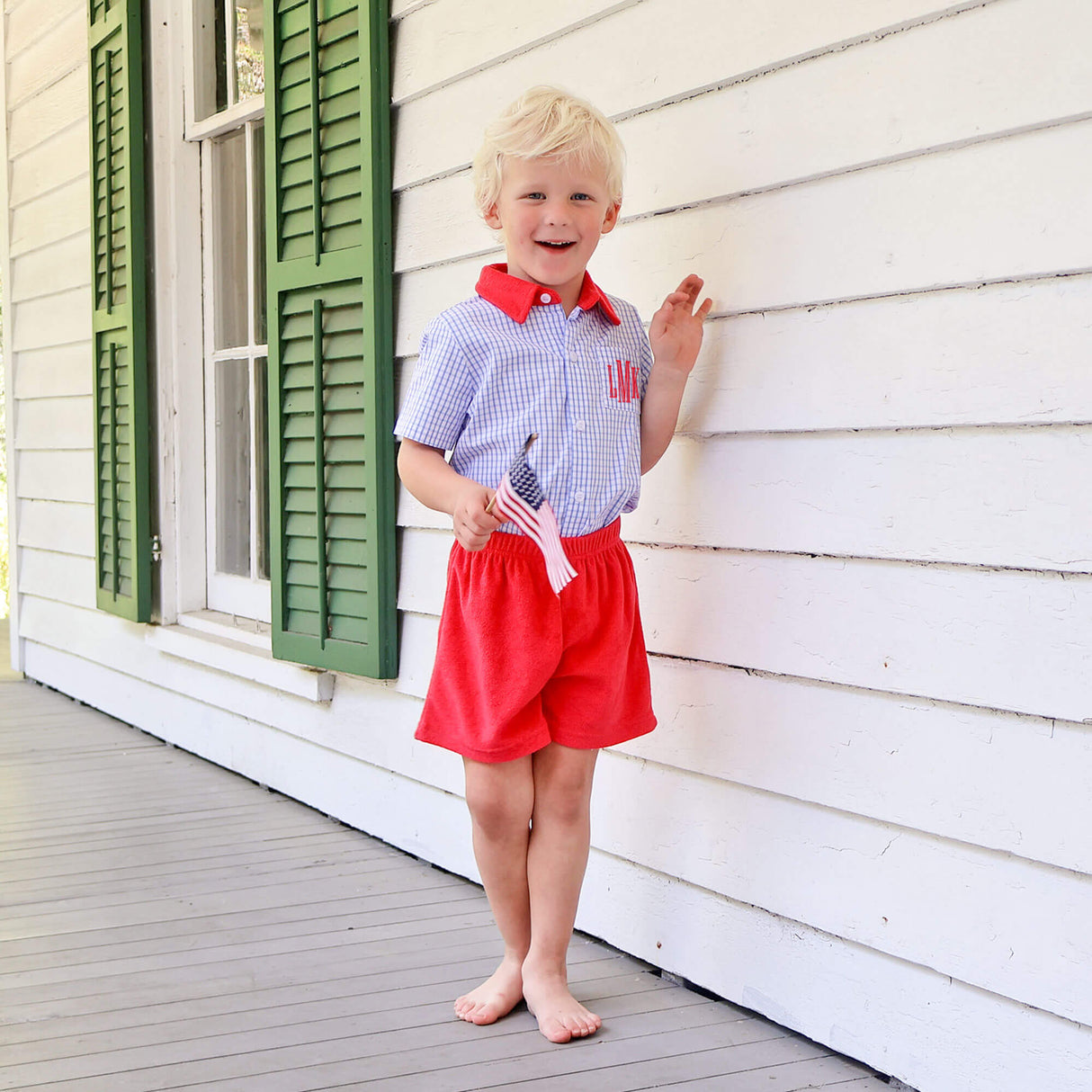 Born To Sparkle Button Down Short Set